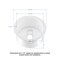 Kibi K2-S19RO, Undermount, Drop In Mount, Glossy White Finish K2-S19RO - alternate 3